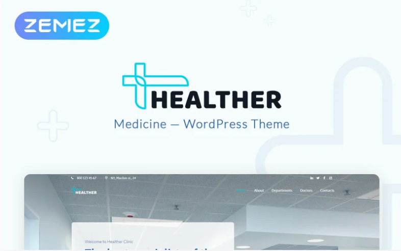 Healther - Medical Services Elementor WordPress Theme