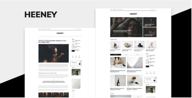 Heeney - Modern Blog HTML5 Template