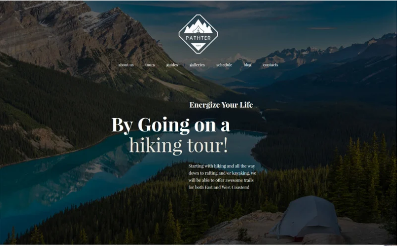 Hiking & Camping Tours WordPress Theme