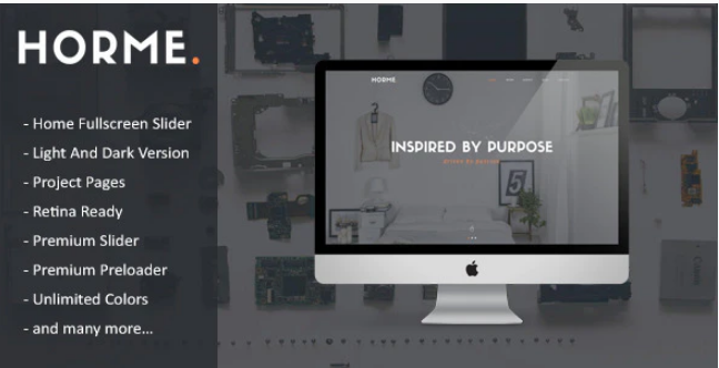 Horme - Clean One Page HTML5 Template