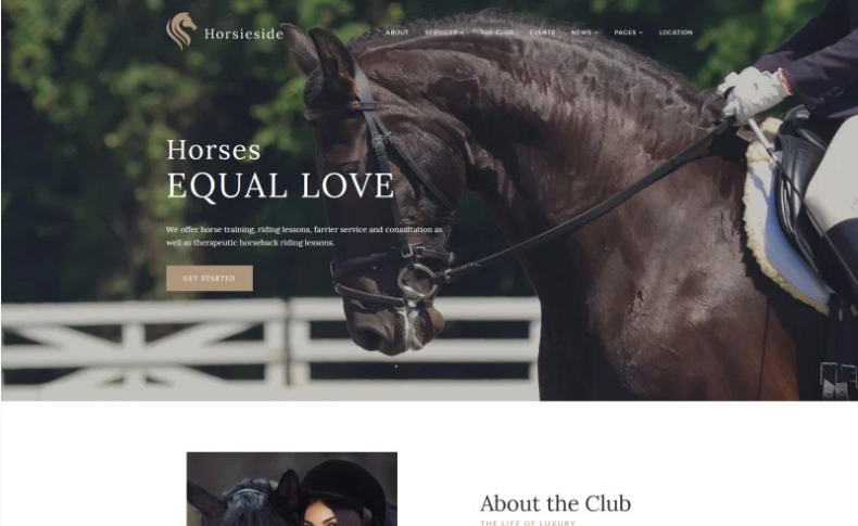 Product Image - Horsieside – Equestrian Center Responsive WordPress Theme