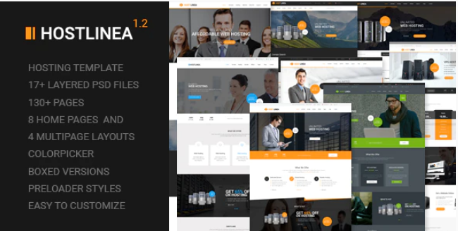 Hostlinea - Web Hosting, Responsive HTML5 Template