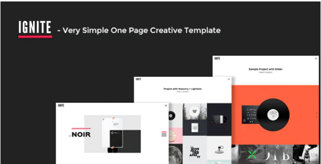IGNITE - Very Simple One Page Creative Template