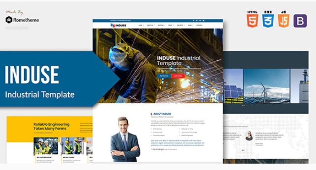 INDUSE - Industrial Services HTML Template