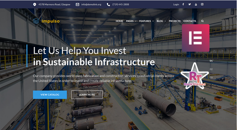 Impulso - Industrial Company Elementor WordPress Theme