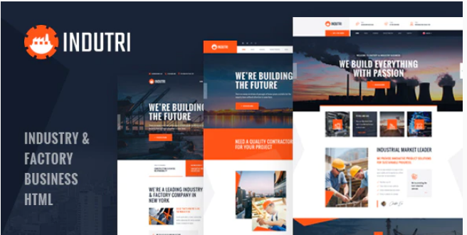 Indutri - HTML Template For Industry & Factory Business