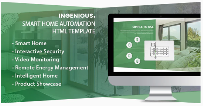 Ingenious - Smart Home Automation HTML Template