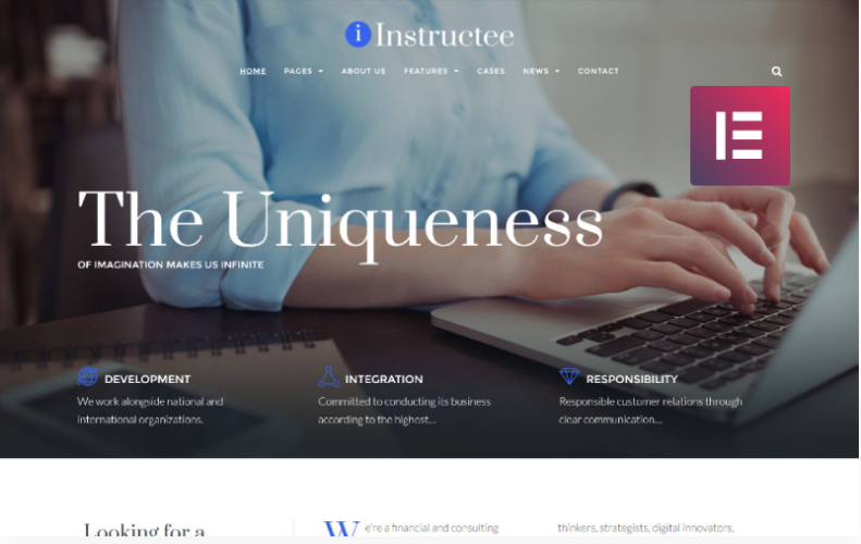 Instructee - Consulting Services Elementor WordPress Theme