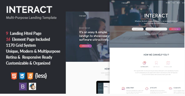 Interact - Multipurpose Landing Page Template