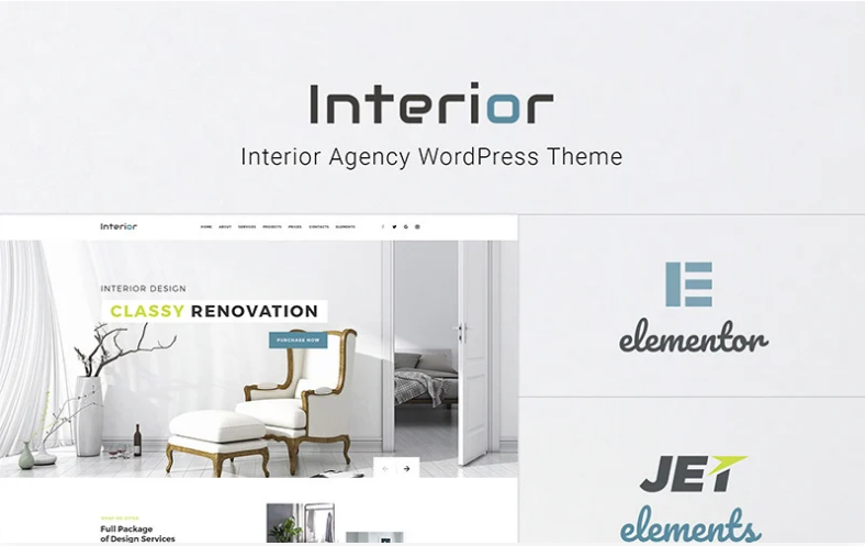 Interior - Interior Design Company Responsive WordPress Theme