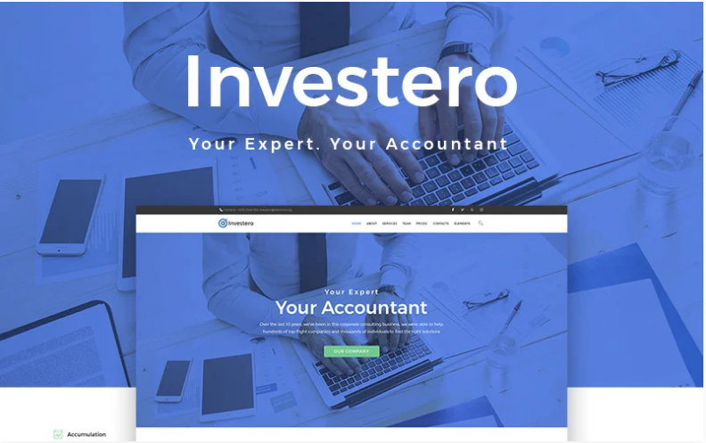 Investero - Accountant Expert Responsive WordPress Theme