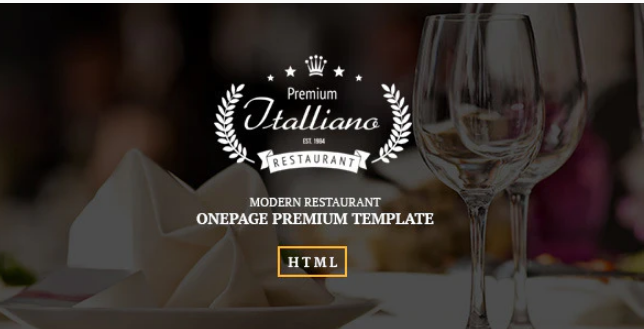 Italliano - Clean Premium Restaurant Template