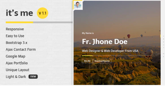 It's Me - Personal Resume and Portfolio