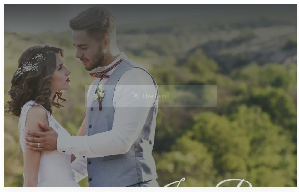Product Image - Jen+Ben – One Page Wedding WordPress Theme