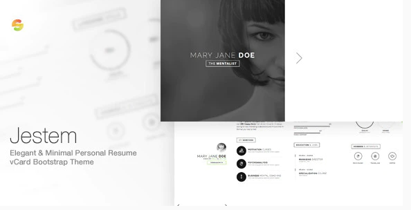 Jestem - Elegant & Minimal Resume vCard Theme