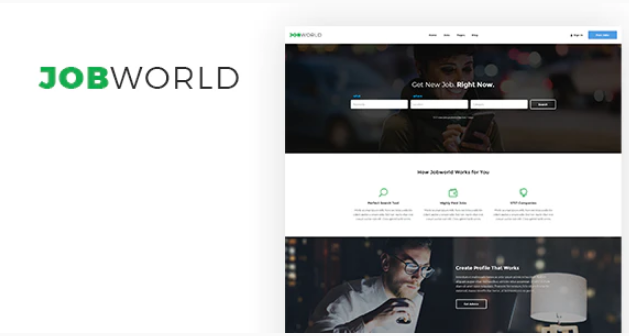 Job Portal Template | Job World