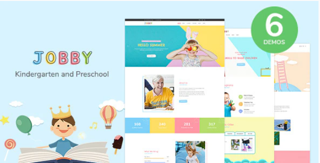 Jobby - Day Care and Kindergarten HTML5 Template