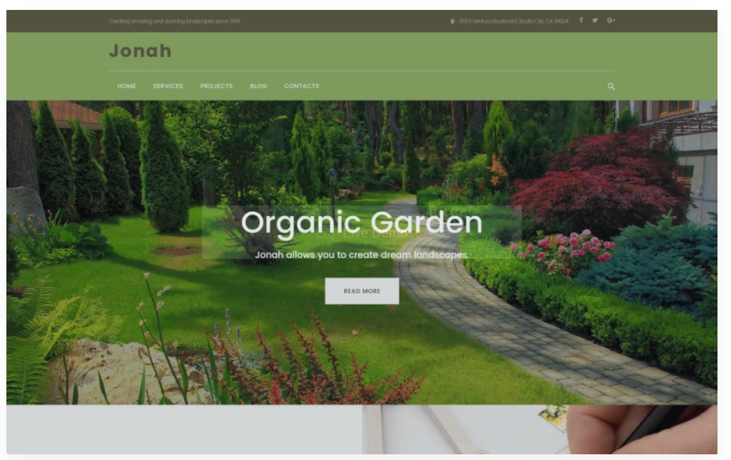 Jonah - Landscape Design and Lawn Mowing WordPress Theme