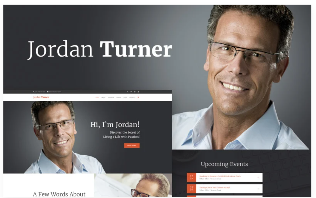 Jordan Turner - Life Coaching WordPress Theme