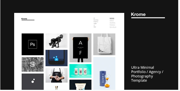 KROME - Pure & Minimal Creative Portfolio / Agency / Photography Template