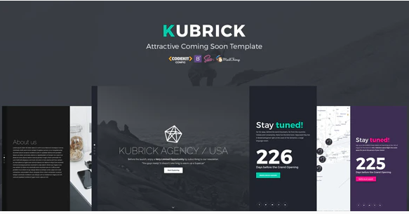 KUBRICK - Attractive Coming Soon Template
