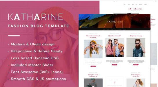 Katharine - Modern Fashion Blog Template