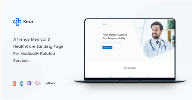 Kear - Medical & Healthcare Landing Page Template