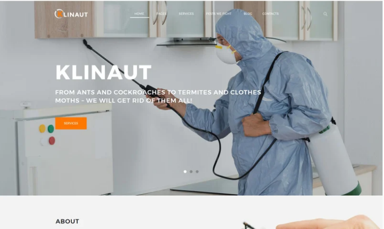 Klinaut - Pest Control WordPress Theme