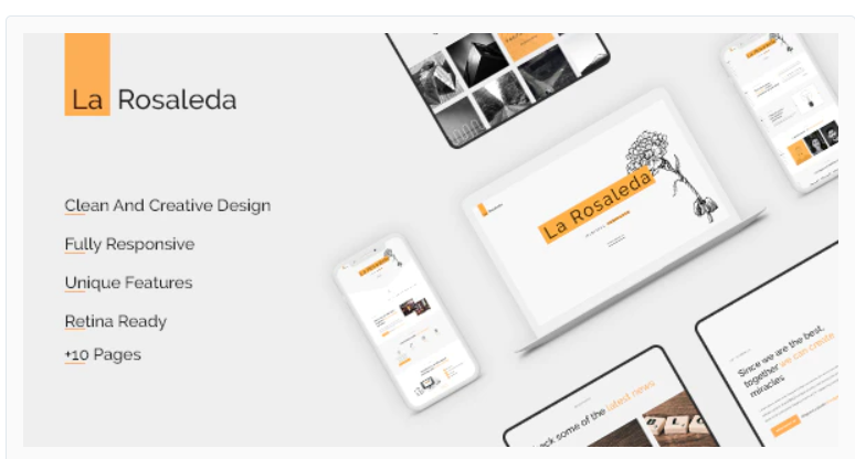 La Rosaleda - Creative HTML Template