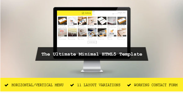 Laboq - The Ultimate HTML5 Minimal Template