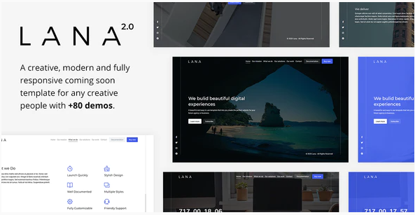 Lana - Creative Coming Soon Template