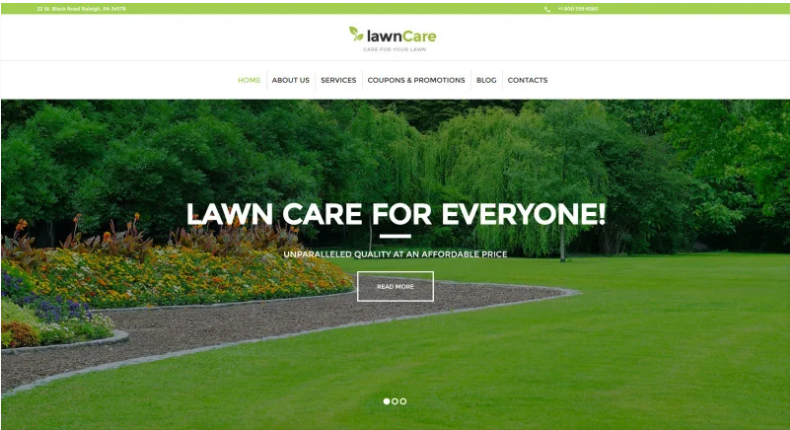 Lawn Care - Lawn Mowing & Landscape WordPress Theme