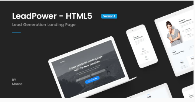 LeadPower - Lead Generation HTML5 Landing Page Template