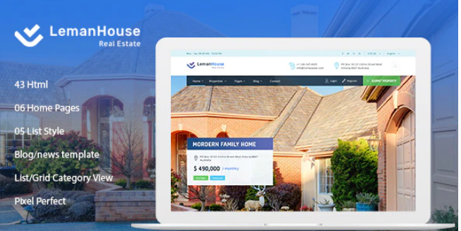 Lemanhouse - Real Estate HTML Template