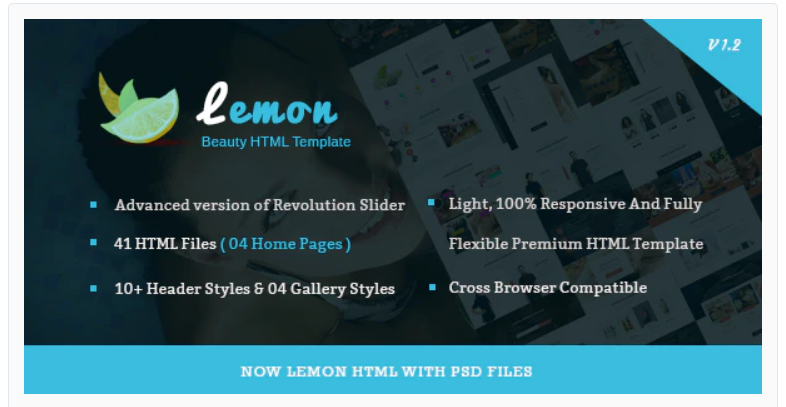 Lemon - Spa and Beauty Responsive HTML5 Template