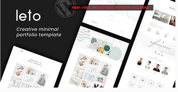 Leto - Creative Minimal Portfolio Template