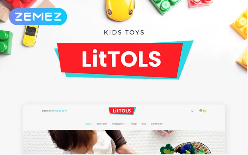 LitTOLS - Toys & Games Store Elementor WooCommerce Theme