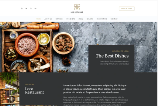 Loco Restaurant - Template Kit