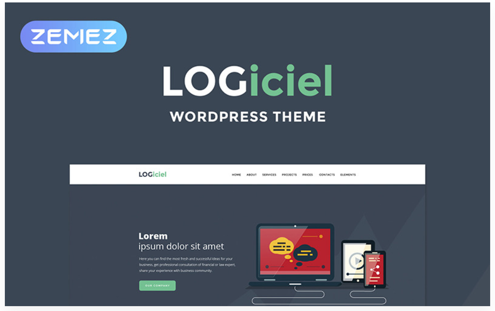 Logiciel - Software Company WordPress Theme