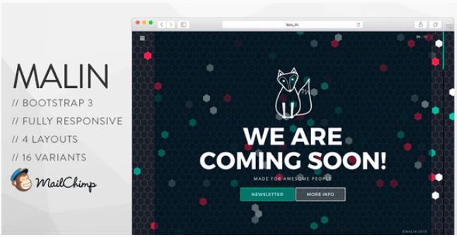 MALIN - Perfect Coming Soon Template