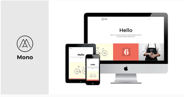 MONO - Premium Web Template for Creatives / Agency / Portfolio / Personal / Small Business Websites