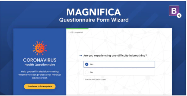 Magnifica - Coronavirus Questionnaire Form Wizard