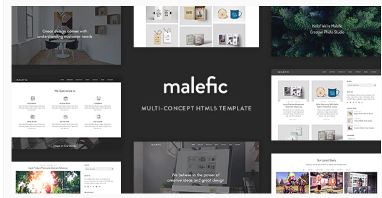 Malefic - Multipurpose One Page HTML5 Template
