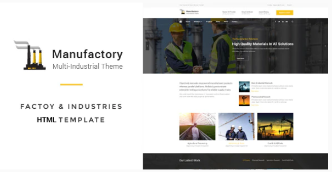 Manufactory: Multi-Industrial HTML Template