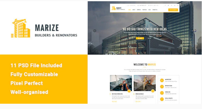 Marize - Construction & Building HTML Template