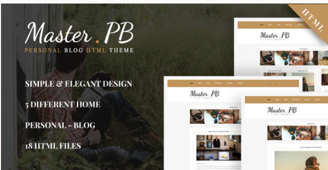 Master PB - Personal Blog HTML Template