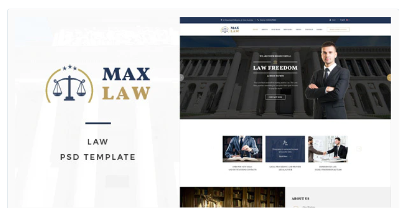 Max Law - Lawyer & Attorney HTML Template