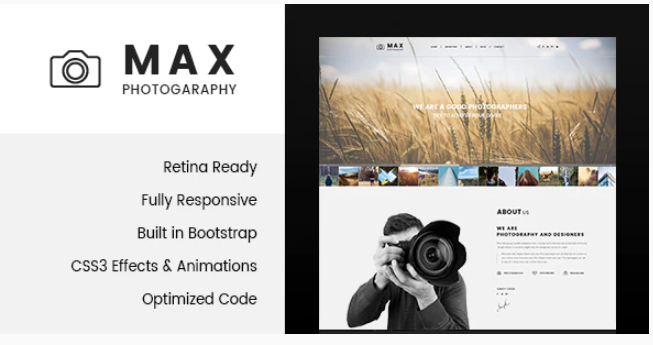 Max Photography - Photographer HTML Template