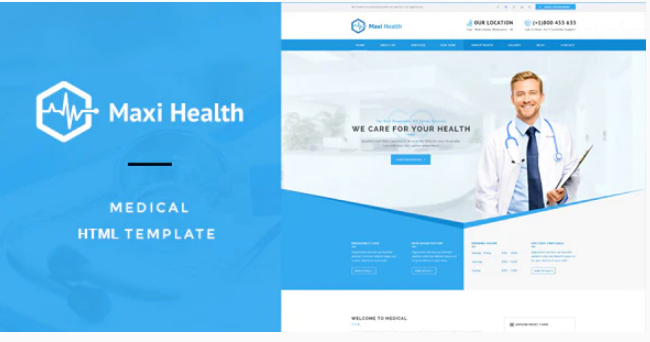Maxi Health - Responsive HTML Template
