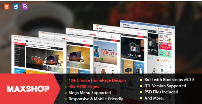 Maxshop - Responsive & Multi-Purpose eCommerce HTML Template